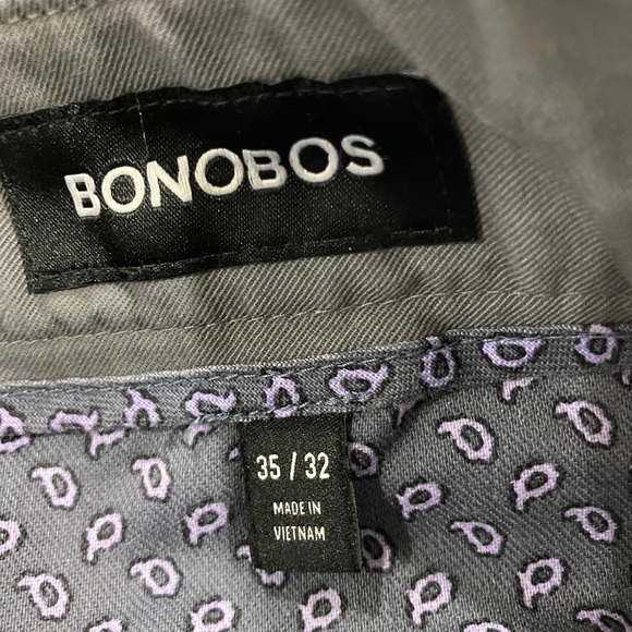 Bonobos Men’s Gray Pants 35x32 - Picture 3 of 4
